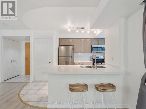 301 - 30 Hayden Street, Toronto, ON - Indoor Photo Showing Kitchen With Stainless Steel Kitchen With Double Sink