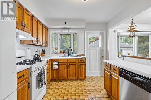 490 Dormar Drive, Windsor, ON - Indoor Photo Showing Kitchen With Double Sink