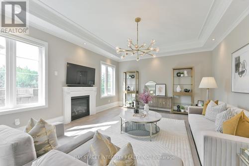 96 Mitchell Place, Newmarket, ON - Indoor Photo Showing Living Room With Fireplace