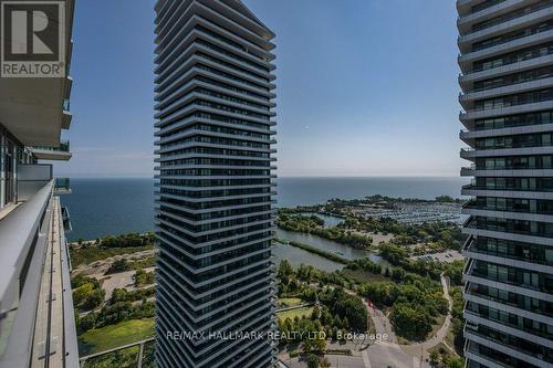 3701 - 33 Shore Breeze Drive, Toronto, ON - Outdoor With Balcony With Facade