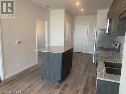 104 Garment Street Unit# 1602, Kitchener, ON - Indoor Photo Showing Kitchen With Upgraded Kitchen