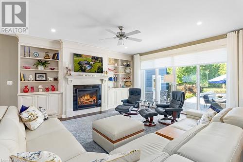 54 Fords Drive, Markdale, ON - Indoor Photo Showing Living Room With Fireplace