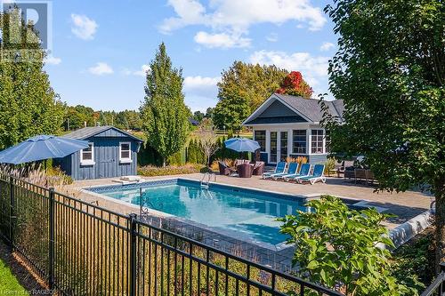 54 Fords Drive, Markdale, ON - Outdoor With In Ground Pool With Deck Patio Veranda