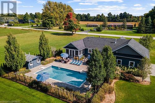 54 Fords Drive, Markdale, ON - Outdoor With In Ground Pool With View