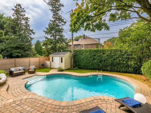 Garden - 127 Av. Vivian, Mont-Royal, QC - Outdoor With In Ground Pool With Backyard