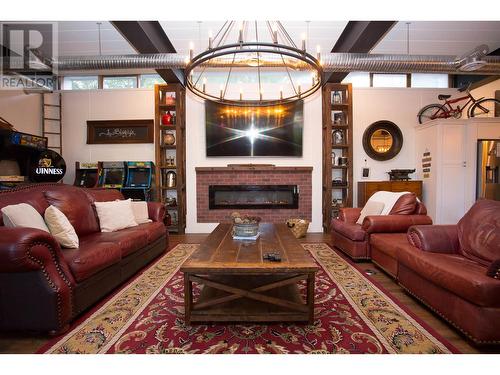 1440 Taylor Drive, Prince George, BC - Indoor Photo Showing Living Room With Fireplace