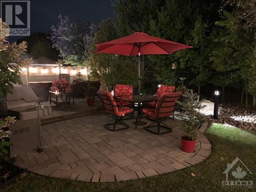 Lights come on automatically as the sun goes down.  And you can enjoy the lights from the sunroom too! - 322 Tucana Way, Ottawa, ON - Outdoor