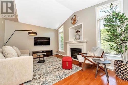 27 Steggall Crescent, Stittsville, ON - Indoor Photo Showing Living Room With Fireplace