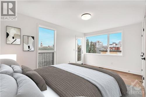 Virtually Staged - 75 Guigues Avenue, Ottawa, ON - Indoor Photo Showing Bedroom