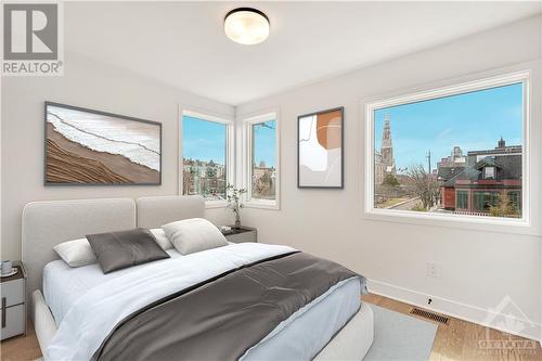 Virtually Staged - 75 Guigues Avenue, Ottawa, ON - Indoor Photo Showing Bedroom