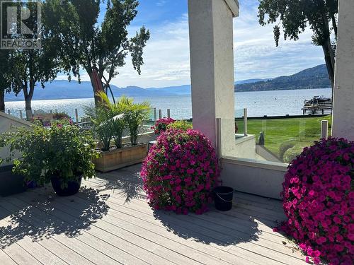 2900 Abbott Street Unit# 208, Kelowna, BC - Outdoor With Body Of Water With Deck Patio Veranda