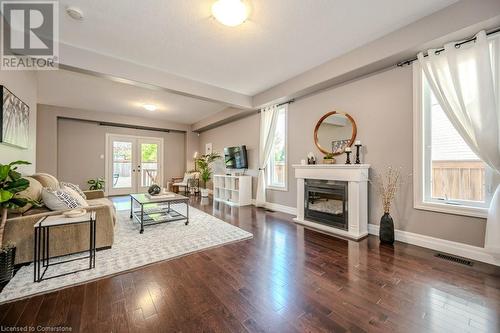 905 Valebrook Court, Kitchener, ON - Indoor Photo Showing Living Room With Fireplace