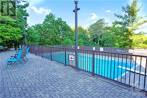 Swimming pool patio area - 1195 Richmond Road Unit#1507, Ottawa, ON - Outdoor With In Ground Pool