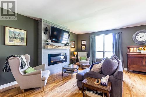 1026 St Matthews Avenue, Burlington, ON - Indoor Photo Showing Living Room With Fireplace