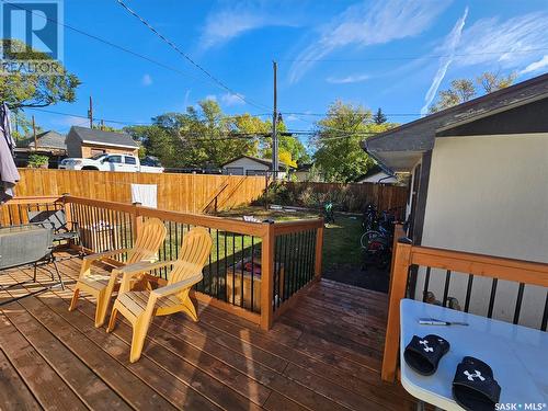 221 7Th Avenue Nw, Swift Current, SK - Outdoor With Deck Patio Veranda With Exterior