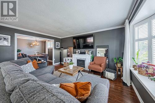 15 Locheed Drive, Hamilton, ON - Indoor Photo Showing Living Room With Fireplace