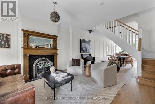 349 Perth Avenue, Toronto, ON - Indoor Photo Showing Living Room With Fireplace