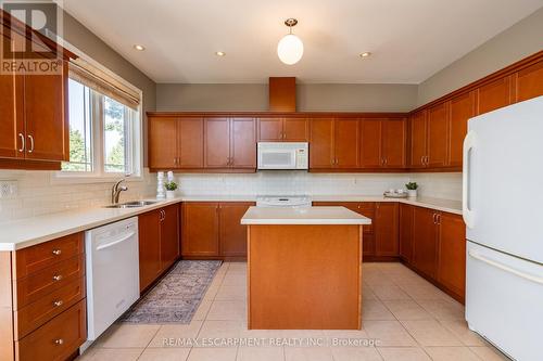 55 Landscapes Trail, Hamilton, ON - Indoor Photo Showing Kitchen With Double Sink