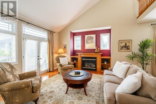 55 Landscapes Trail, Hamilton, ON - Indoor Photo Showing Living Room With Fireplace