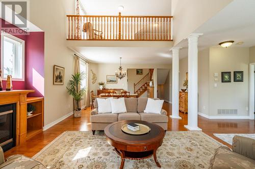 55 Landscapes Trail, Hamilton, ON - Indoor Photo Showing Living Room With Fireplace