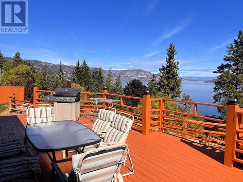 7168 Brent Road, Peachland, BC - Outdoor With Body Of Water With Deck Patio Veranda With View