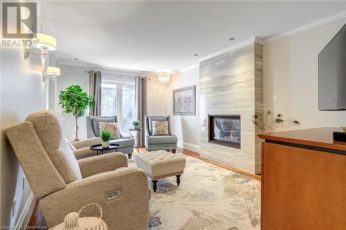 2476 Hargood Place, Mississauga, ON - Indoor Photo Showing Living Room With Fireplace