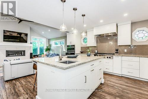 219 Corrie Crescent, Waterloo, ON - Indoor Photo Showing Kitchen With Upgraded Kitchen