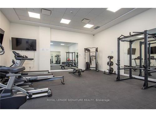 1602-104 Garment St, Kitchener, ON - Indoor Photo Showing Gym Room