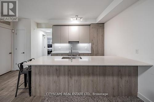 1 - 66 Longbranch Avenue, Toronto, ON - Indoor Photo Showing Kitchen With Double Sink