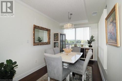 539 Belmont Avenue W Unit# 803, Kitchener, ON - Indoor Photo Showing Dining Room