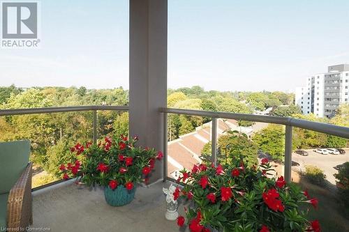 539 Belmont Avenue W Unit# 803, Kitchener, ON - Outdoor With Balcony With View