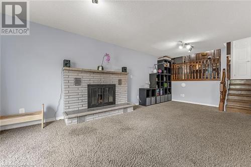 35 Titmouse Court, Hamilton, ON - Indoor Photo Showing Living Room With Fireplace