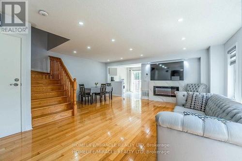 1 Copperfield Road, Brampton, ON - Indoor Photo Showing Living Room With Fireplace