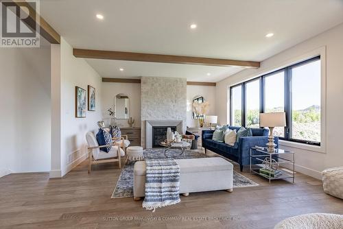 190 Timberwalk Trail, Middlesex Centre (Ilderton), ON - Indoor Photo Showing Living Room With Fireplace