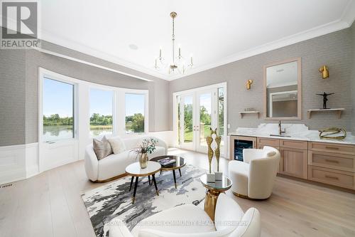 130 St. John'S Side Road E, Aurora, ON - Indoor Photo Showing Living Room With Fireplace