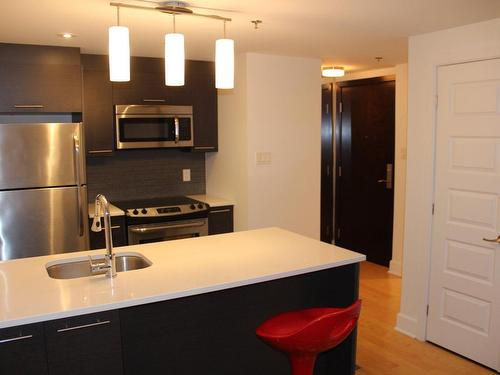 Kitchen - 1204-1045 Rue Wellington, Montréal (Le Sud-Ouest), QC - Indoor Photo Showing Kitchen With Upgraded Kitchen