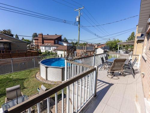 Balcon - 12326 Av. Gilbert-Barbier, Montréal (Rivière-Des-Prairies/Pointe-Aux-Trembles), QC - Outdoor With Above Ground Pool With Exterior