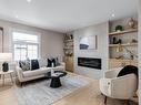 6962 Harris Rd, Mississauga, ON  - Indoor Photo Showing Living Room With Fireplace 