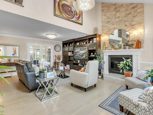 Salon - 252 Rue De Pigalle, Repentigny (Repentigny), QC - Indoor Photo Showing Living Room With Fireplace