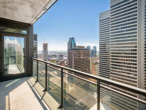 Balcony - 3802-1188 Av. Union, Montréal (Ville-Marie), QC - Outdoor With View