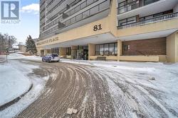 View of snow covered building - 