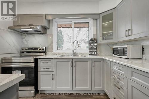 637 Ross Street, London, ON - Indoor Photo Showing Kitchen With Double Sink