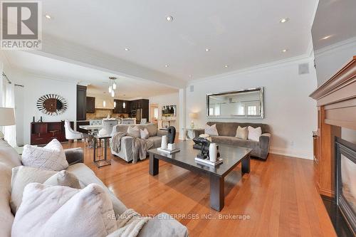 461 Lynd Avenue, Mississauga, ON - Indoor Photo Showing Living Room With Fireplace