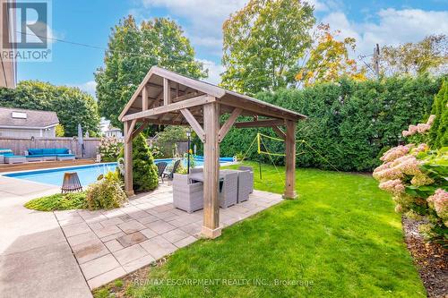 344 Camelot Court, Burlington, ON - Outdoor With In Ground Pool With Backyard