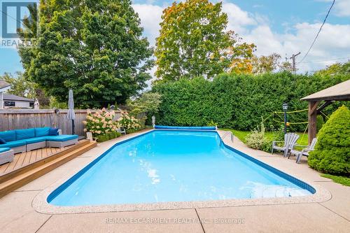 344 Camelot Court, Burlington, ON - Outdoor With In Ground Pool With Deck Patio Veranda With Backyard