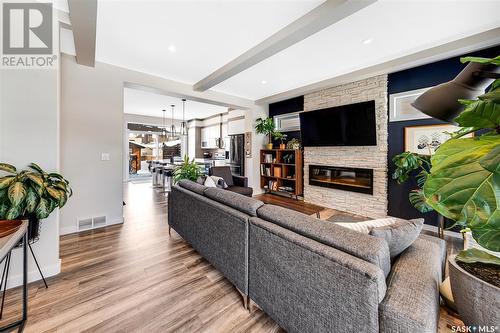 309 Secord Way, Saskatoon, SK - Indoor Photo Showing Other Room With Fireplace