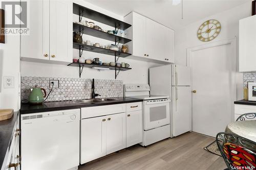 2155 Winnipeg Street, Regina, SK - Indoor Photo Showing Kitchen With Double Sink