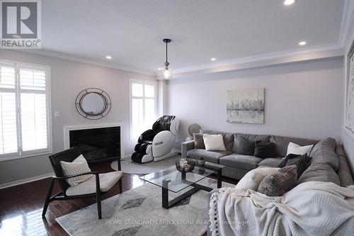 5429 Bestview Way, Mississauga, ON - Indoor Photo Showing Living Room With Fireplace