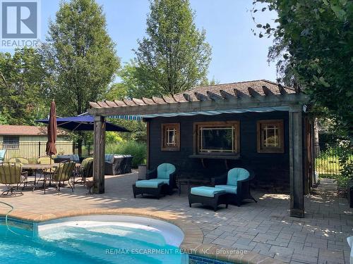 Summer Cabana - 300 Shoreview Road, Burlington, ON - Outdoor With In Ground Pool With Deck Patio Veranda