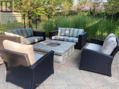 Summer Gas Fire Pit - 300 Shoreview Road, Burlington, ON - Outdoor With Deck Patio Veranda